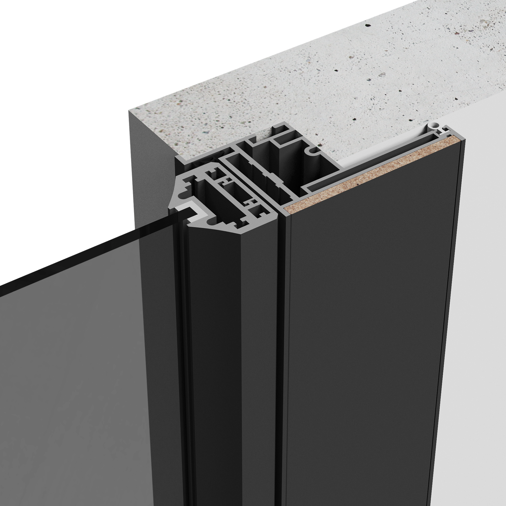 Monoblock A — прямое открывание на себя