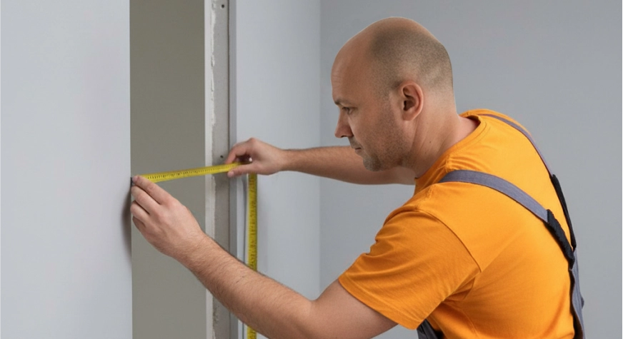 Замер проема, доставка и установка
