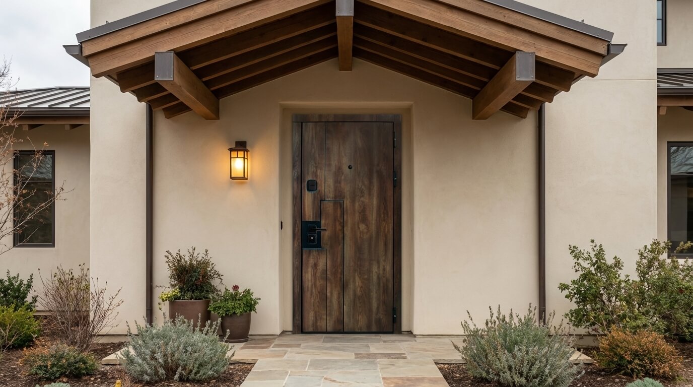 Входная дверь с терморазрывом для частного дома Крона из коллекции Staller